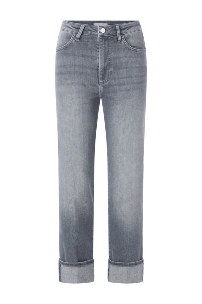 Relaxed Grey Roll-Up Denim
