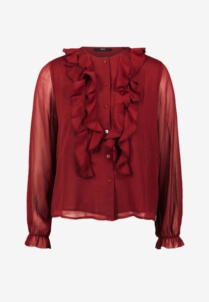 Chiffonbluse mit Volants