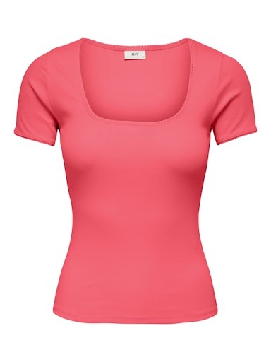 JDYLUCKY S/S O NECK DETAIL TOP JRS DIA