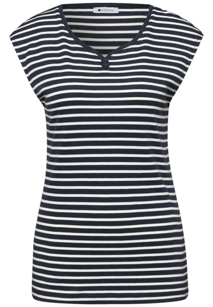 Ärmelloses Shirt mit Knopfdetail