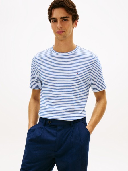 ESS SEASONAL REG FIT STRIPE TEE