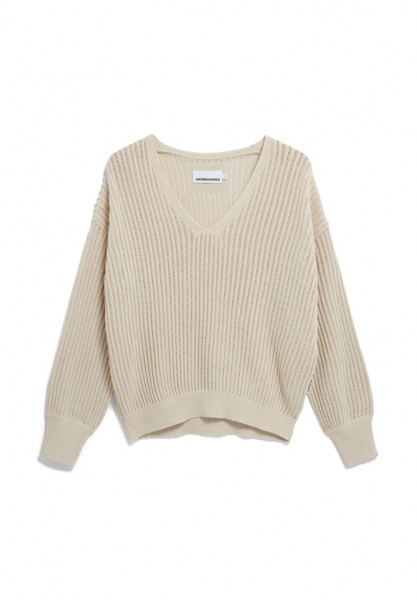 LINEN BLEND KNIT SWEATER