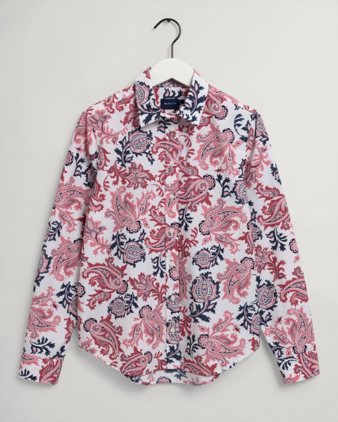 Broadcloth Bluse mit Paisley-Muster