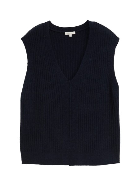 Ripp Pullunder mit V-Ausschnitt