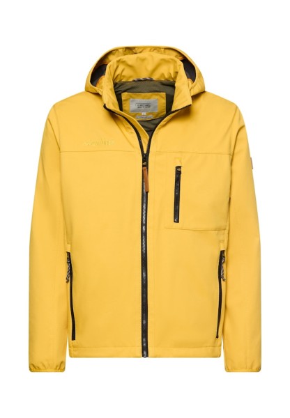 Softshelljacke mit abnehmbarer Kapuze