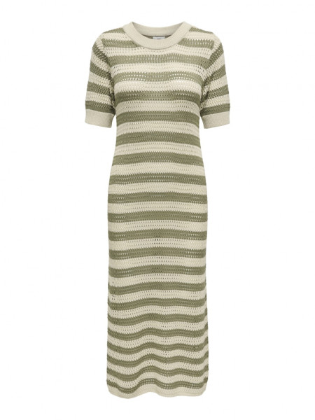 JDYTIKKA IVY 2/4 O-NECK STRIPE DRESS KNT
