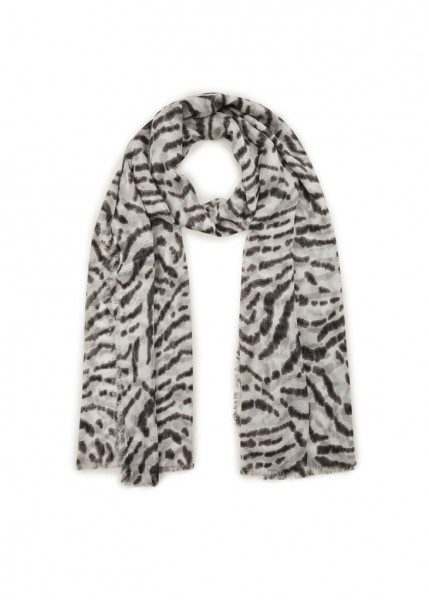 Softer Schal aus feinem Bambus mit Leoparden-Muster