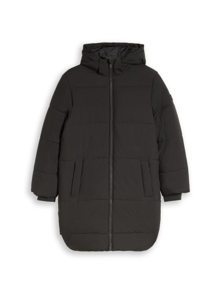 Puffer-Mantel mit abnehmbarer Kapuze