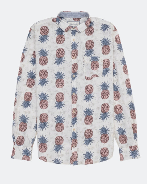 Shirt, Pineapples Print