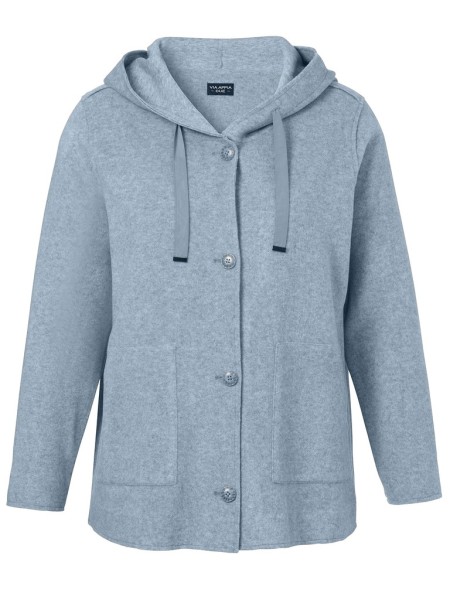 Jacke Kapuze 1/1 Arm Knöpfe Taschen