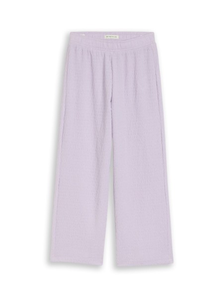 Wide Leg Hose mit Struktur