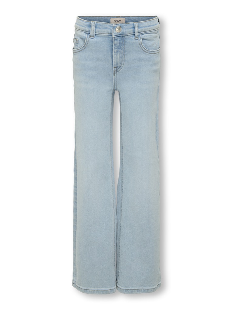 Jean Fille KIDS ONLY Large Jambe – Denim Clair, Taille élastique – Style Décontracté Tendance