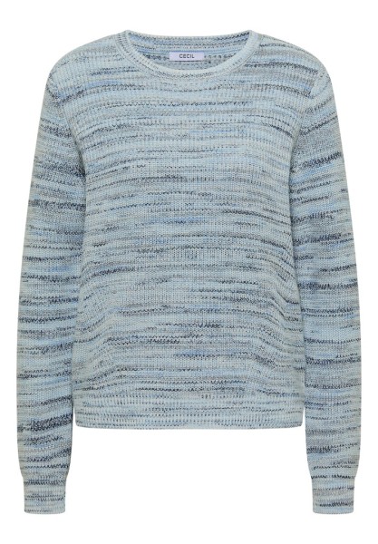Pullover mit Rundhals und Space-Dye-Optik