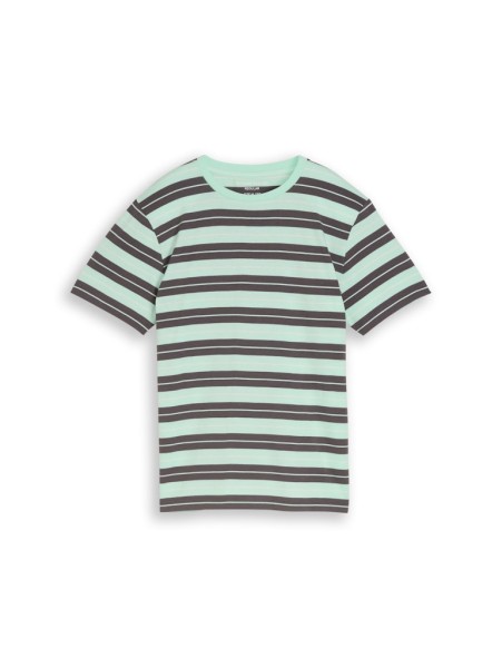 T-Shirt mit Streifenmuster aus Baumwolle