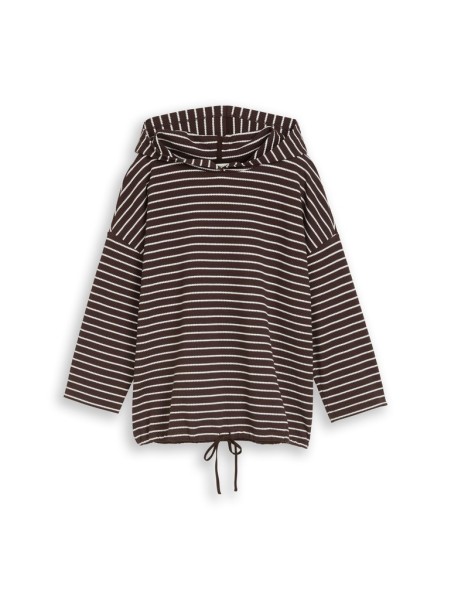 Hoodie Langarmshirt mit Kordelzug