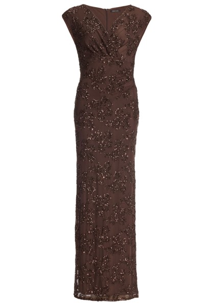 Abendkleid aus besticktem Mesh