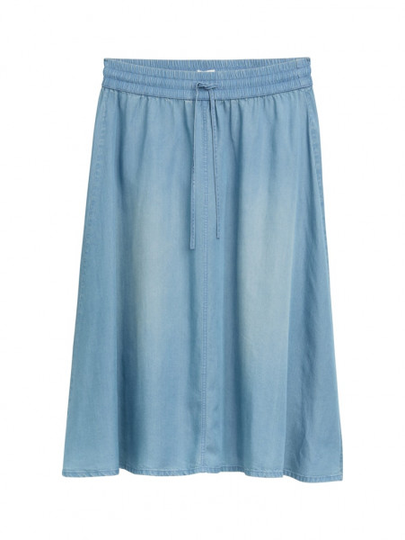 High Waist Midi-Rock