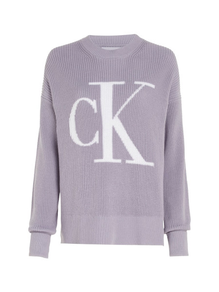 CK INTARSIA LOOSE SWEATER