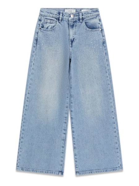 PALAZZO COMFORT DENIM PANTS W/