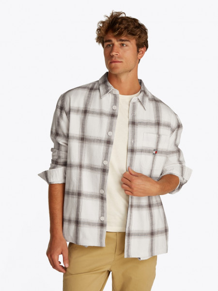 TJM COTTON SLUB CHECK OVERSHIRT