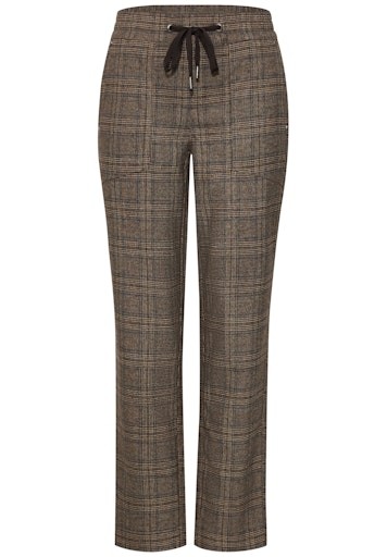 Mid Waist Slim Leg Hose im Loose Fit