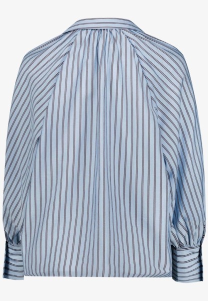 Gestreifte Bluse mit Hemdkragen