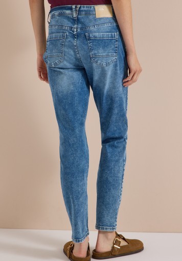 Mid Waist Slim Leg Jeans im Casual Fit