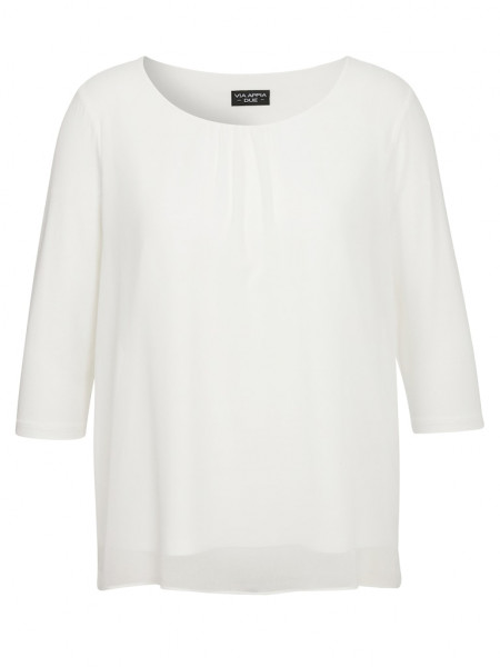 Bluse Rundhals 3/4 Arm