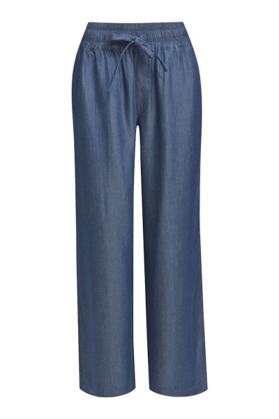 wideleg pants w elastic wb + pockets