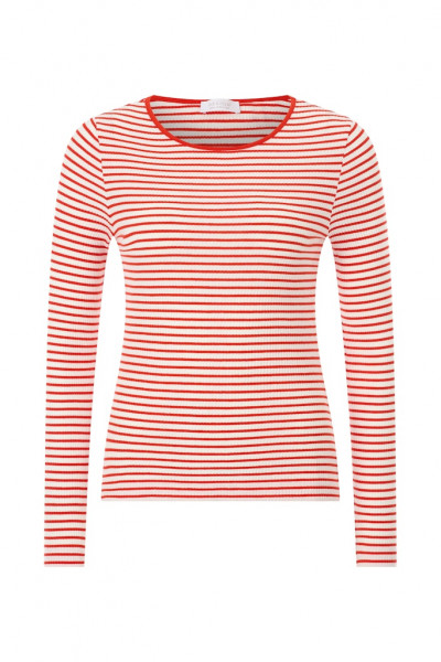 Organic Rib Longsleeve Striped