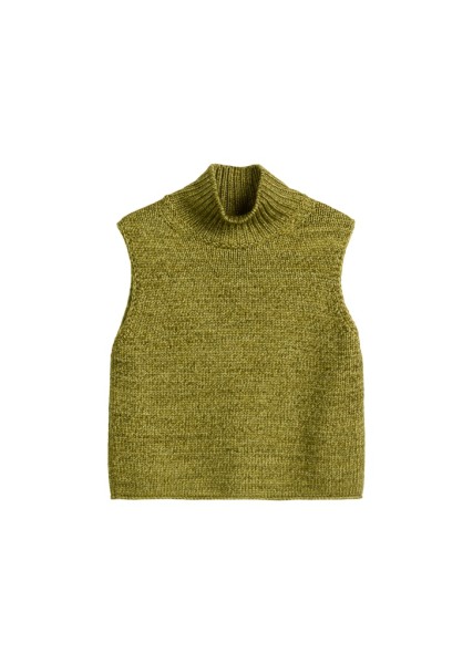 Ärmelloser Pullover loose