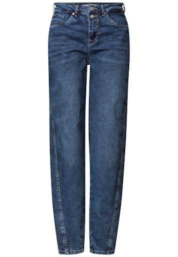 High Waist Barrel Leg Jeans im Loose Fit
