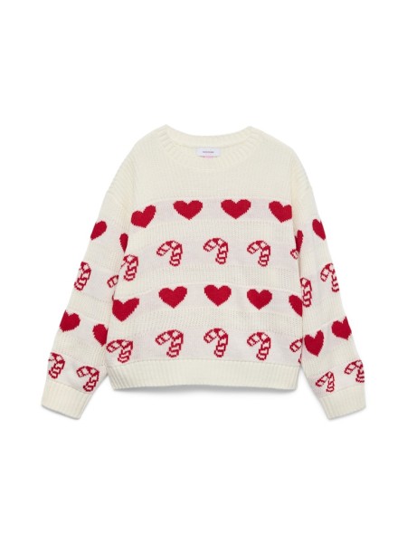 VMCANDYHEARTS LS O-NECK PULL. XMAS GIRL