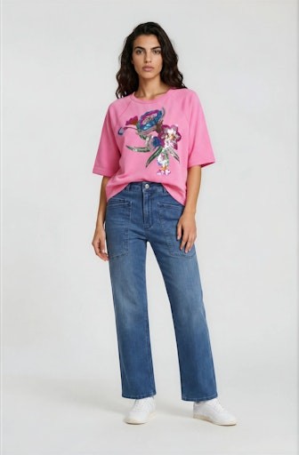 roundneck sweatshirt 1/2 raglan sleeve + AW