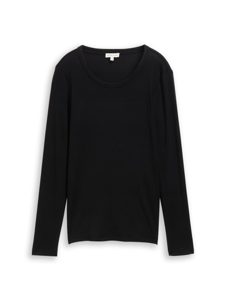 Basic Slim Fit Langarmshirt