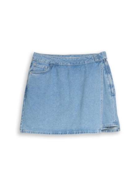 Jeans Skort in Wickel-Optik