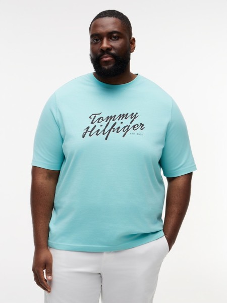 Plus Text Graphic Crew Neck T-Shirt