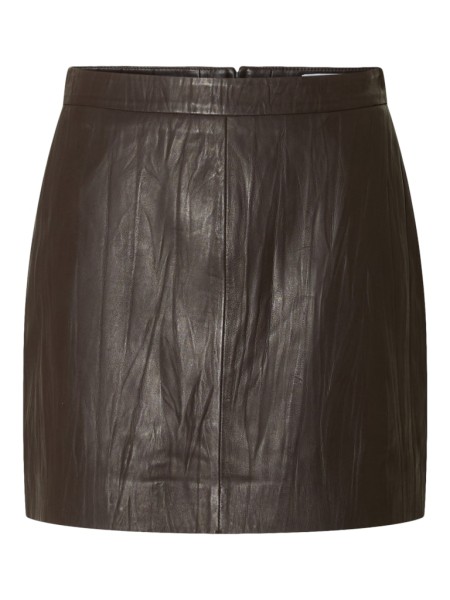 SLFKAMMA CRINCKLE LEATHER SKIRT HW