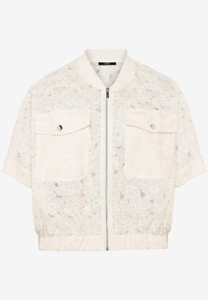 Spitzenjacke kurzarm mit Taschen