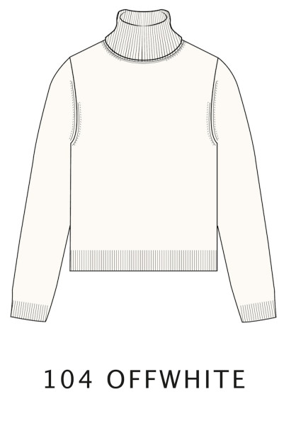 Rollkragen-Pullover, 1/1 Arm