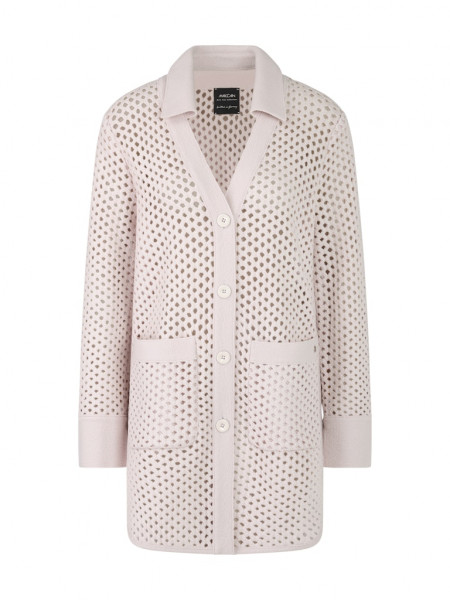 Gitteroptik-Cardigan Knitted in Germany