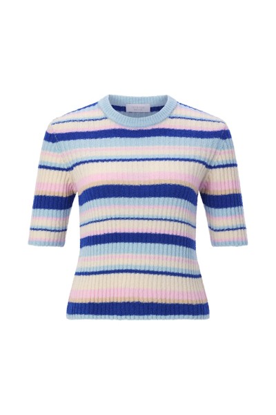 Striped Short Sleeved Crew-Neck