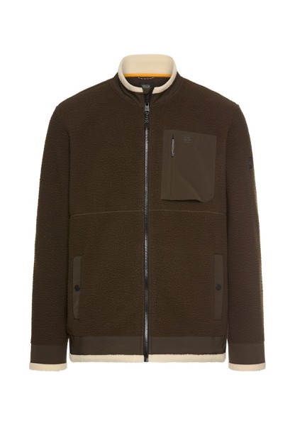 Sweatjacke mit Kontrastdetails und verstellbarem Saum