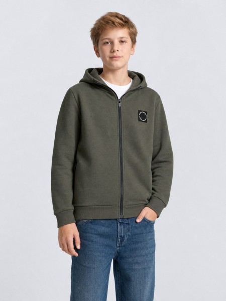Boys Sweater Hooded Zip