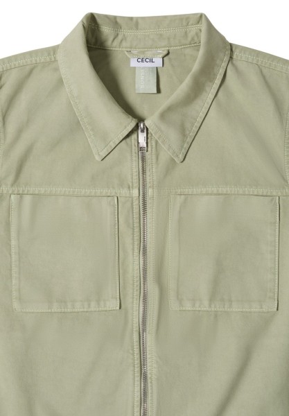 3/4-Arm Jacke mit Brusttaschen und Zipper