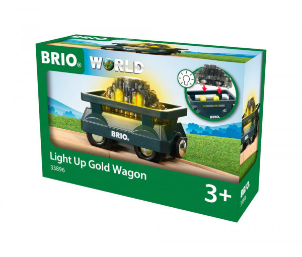BRIO Goldwaggon mit Licht