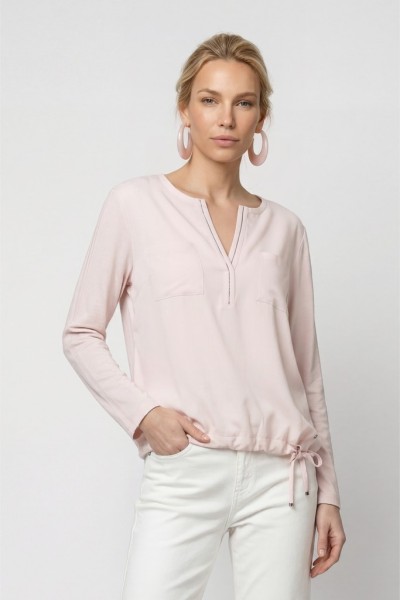 Blusenshirt mit Schmuckdetails