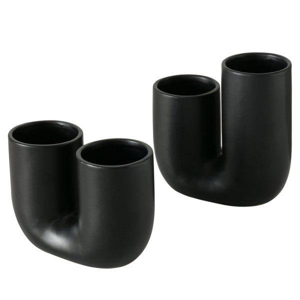 BOLTZE Vase Filicio , 2 sort., schwarz