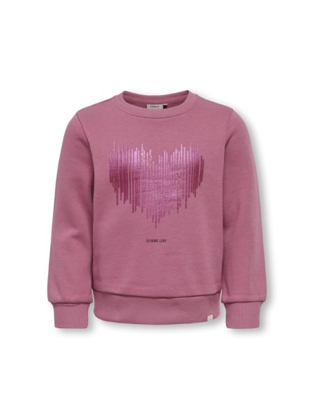 KMGBELINDA LIFE L/S REG GLITTER BRU SWT