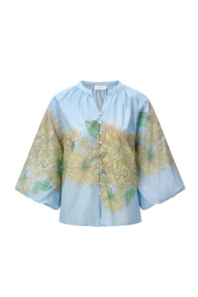 Blouse with place print